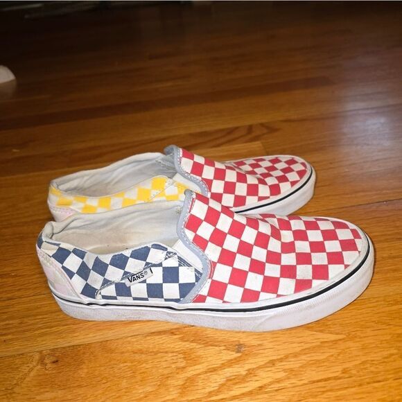 Vans Checkerboard Slip On Sneakers Womans Size 8.5 - Picture 1 of 7